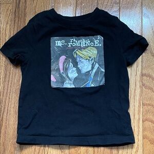Black Graphic Kids T-Shirt